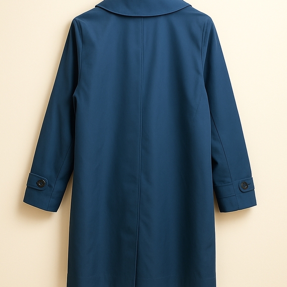 Burberry Deep Blue Trench Coat - Picture 2 of 2